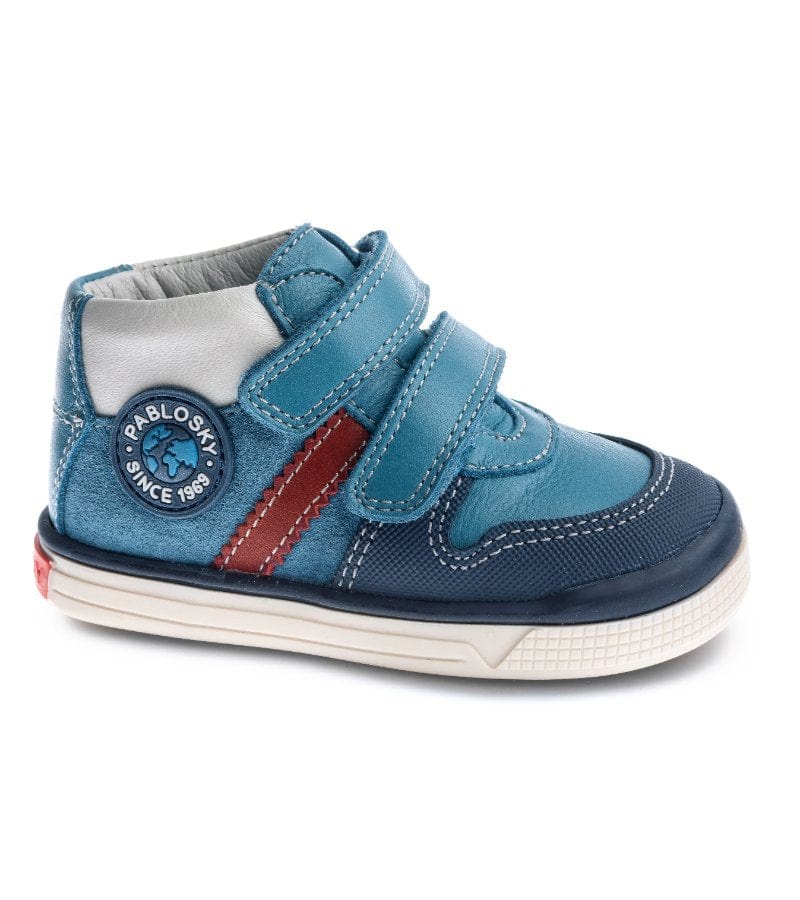 Pablosky Kids 4.5UK / BLUE Pablosky Infant Boys Double Strap Leather Shoe - 035340