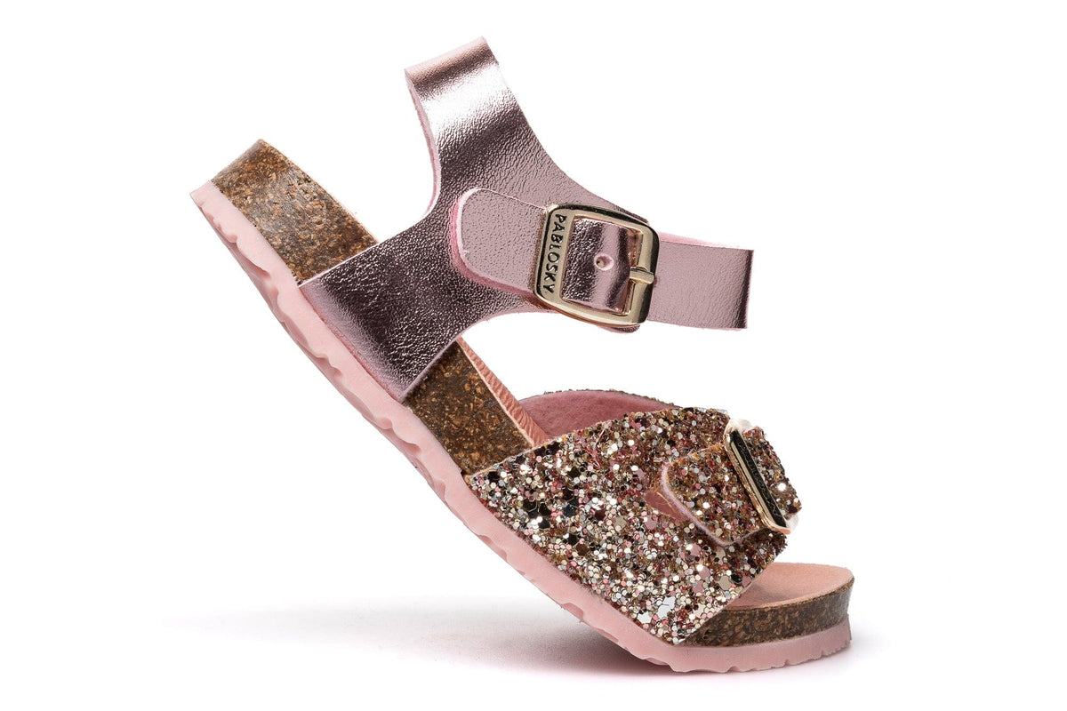 Pablosky Kids Pablosky Girls Pink Sparkle Bio Sandal - 446877