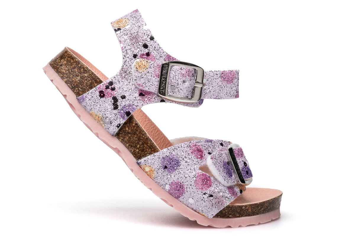 Pablosky Kids Pablosky Girls Purple Sparkle Bio Sandal - 446577