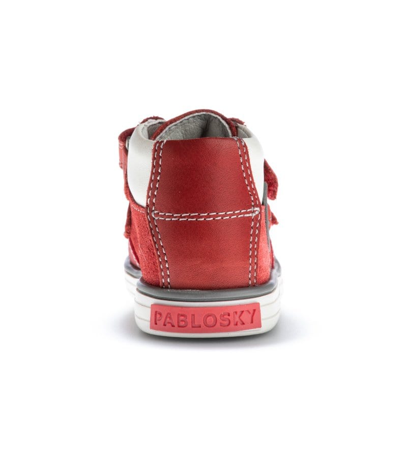 Pablosky Kids Pablosky Infant Boys Double Velcro Strap Leather Shoe - 035360