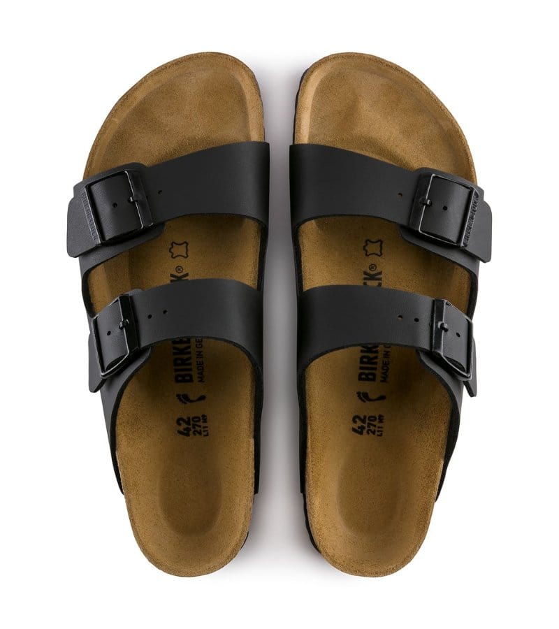 Portfashion.com Birkenstock ,Arizona Soft Footbed Black Slip On Sandal