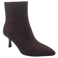 Redz Womens BROWN / 3UK Redz Brown Suede Dressy Ankle Boot - F763