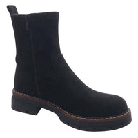 Redz Womens Redz Black Suede Ankle Boot - 250627-10