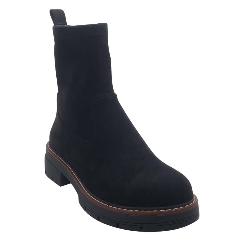 Redz Womens Redz Black Suede Ankle Boot - 250627-10