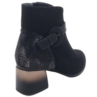 Redz Womens Redz Black Suede Dressy Ankel Boot - ABP91101