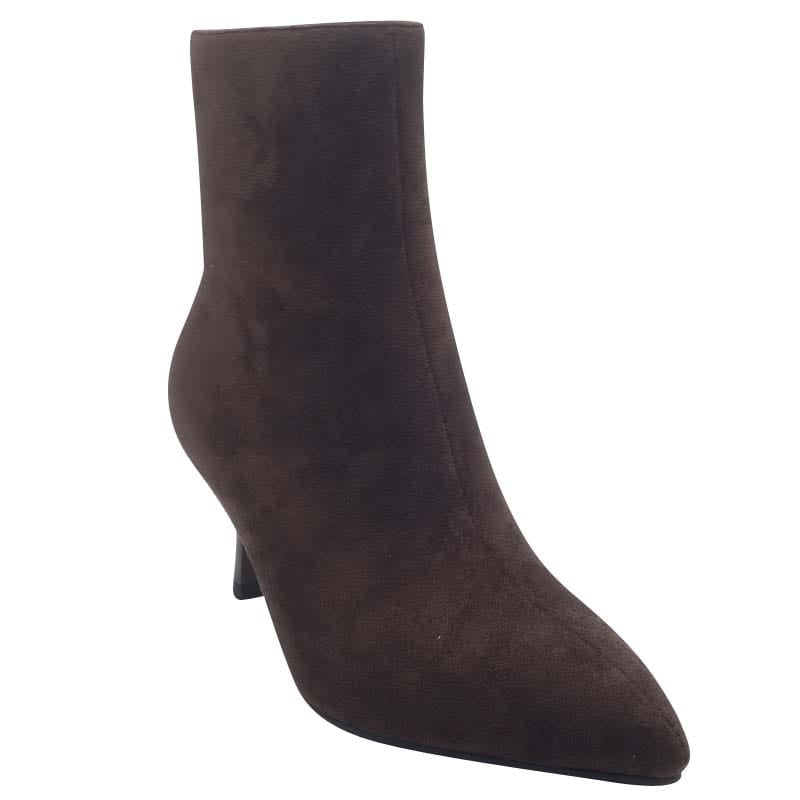 Redz Womens Redz Brown Suede Dressy Ankle Boot - F763
