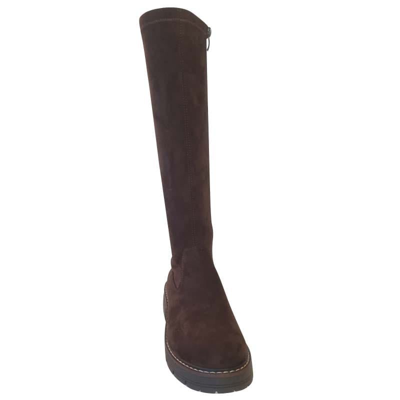 Redz Womens Redz Brown Suede Knee Boot - 250267-11