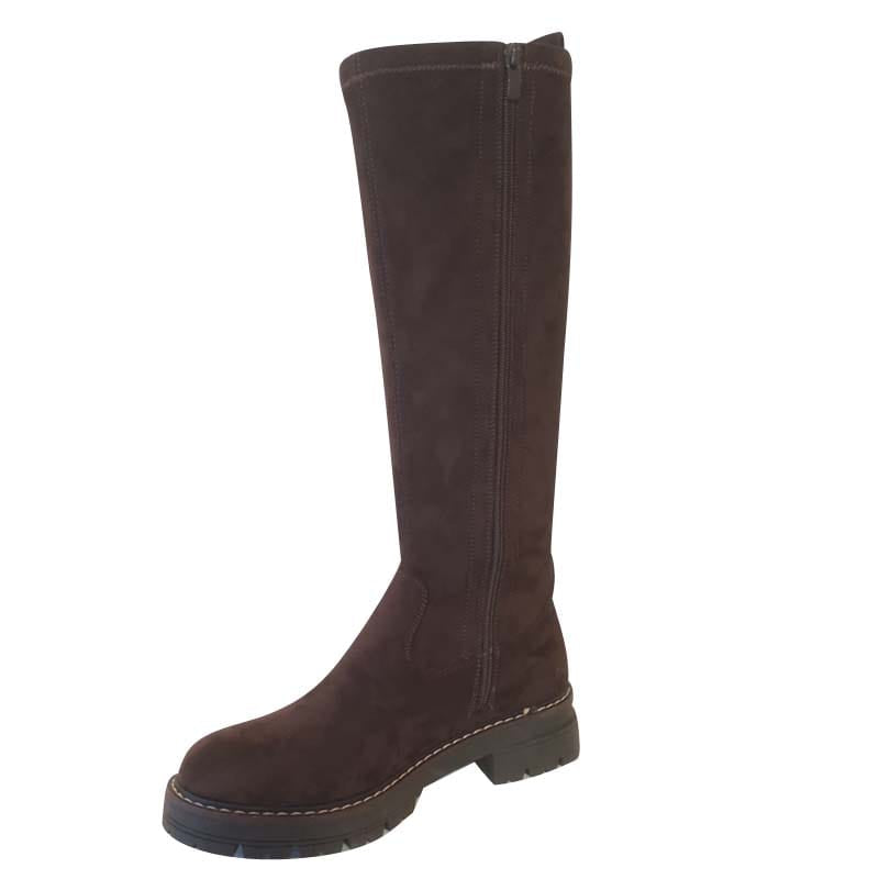 Redz Womens Redz Brown Suede Knee Boot - 250267-11