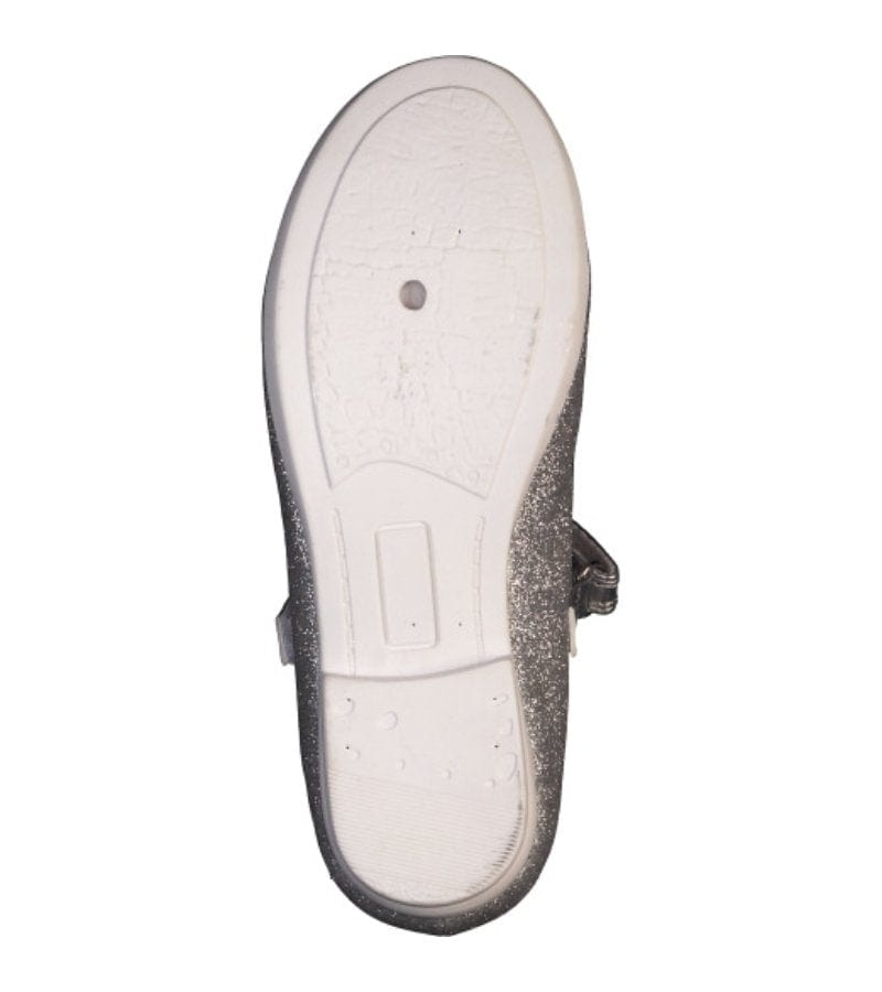 S Oliver Kids S Oliver Girls Glitter Ballet Flats Silver Shoes - 5-42401-42