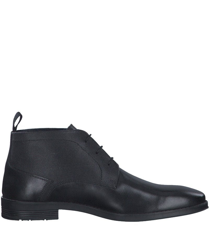 S Oliver Mens S. Oliver Mens Black Leather Dress Boot 5-15101-41