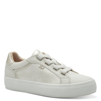 S Oliver Womens BEIGE / 4UK S.Oliver Womens Beige Lace-Up Shoe 5-23644-42