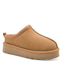 S Oliver Womens BROWN / 3UK S.Oliver Womens Brown Leather Slip-On Ugg Boots 5-27104-43