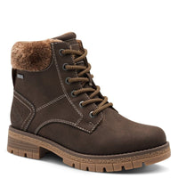 S Oliver Womens BROWN / 4UK S.Oliver Womens Brown Lace Up Ankle Boots 5-26227-43