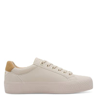 S Oliver Womens S.Oliver Womens Beige Lace-Up Fashion Trainer 5-23600-42