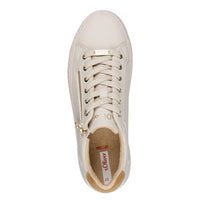 S Oliver Womens S.Oliver Womens Beige Lace-Up Fashion Trainer 5-23600-42