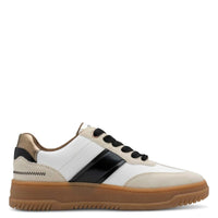 S Oliver Womens S.Oliver Womens Beige Lace-Up Fashion Trainer 5-23623-43