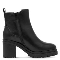 S Oliver Womens S.Oliver Womens Black Side Zip Heels Ankle Boots 5-25322-41