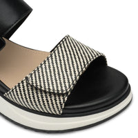 S Oliver Womens S.Oliver Womens Black Wedge Sandal 5-28705-44