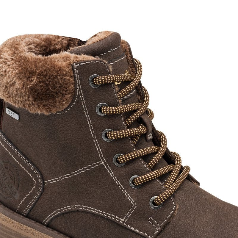 S Oliver Womens S.Oliver Womens Brown Lace Up Ankle Boots 5-26227-43