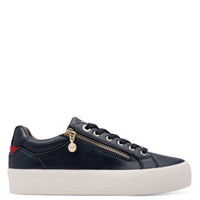 S Oliver Womens S.Oliver Womens Navy Side Zip Fashion Trainer 5-23600-42