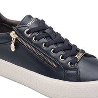 S Oliver Womens S.Oliver Womens Navy Side Zip Fashion Trainer 5-23600-42