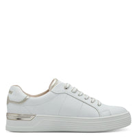 S Oliver Womens S.Oliver Womens White Lace-Up Shoe 5-23603-42
