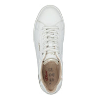 S Oliver Womens S.Oliver Womens White Lace-Up Shoe 5-23603-42