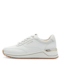 S Oliver Womens S.Oliver Womens White Lace-Up Shoe 5-23613-43