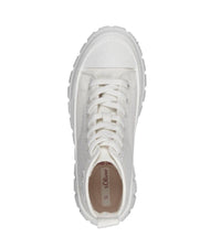 S Oliver Womens S Oliver Womens White Platform Lace Up High Trainer - 5-25200-42