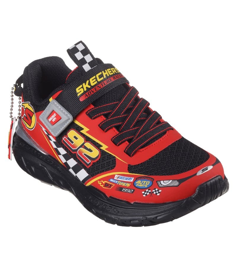 Skechers Kids 10UK / BLACK Skechers Boy Slip In Car Themed Print Trainer - SKECH TRACKS 402303L