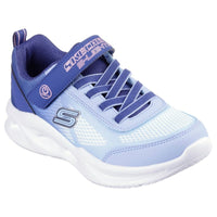 Skechers Kids 10UK / BLUE Skechers Girls Junior Blue Sola Glow Runner - 303714L