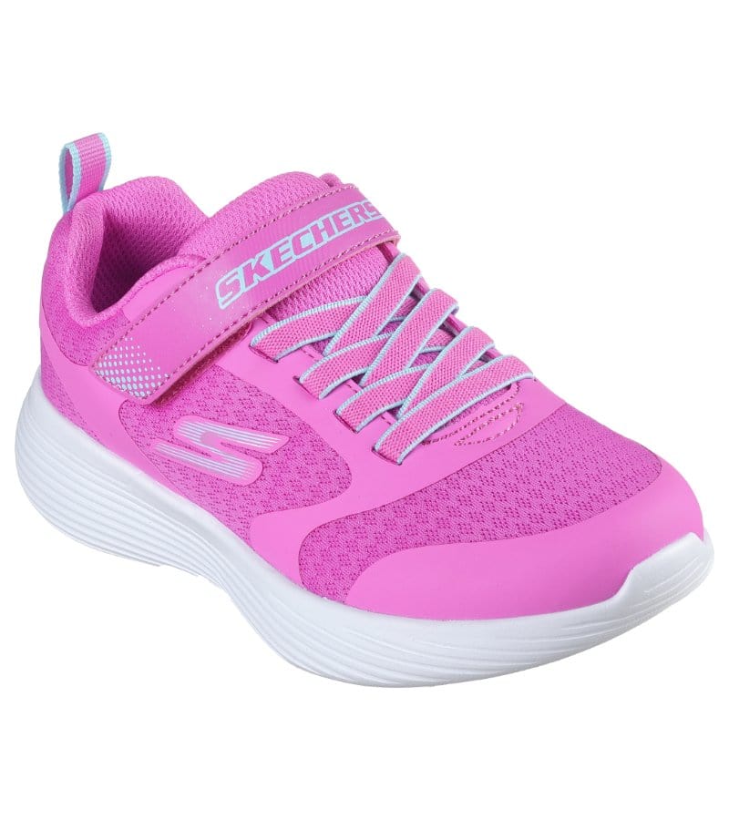 Skechers Kids 10UK / PINK Skechers Girls Pink Mesh Slip On Trainer GO RUN 400 V2 - Venice Morning 303560L