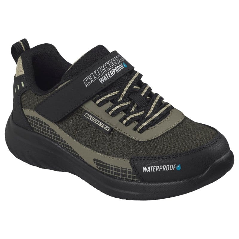 Skechers Kids Kids BLACK / 10UK Skechers Boys Junior Black Waterproof Bounder 2.0 Aqua Pace Runner - 406341L