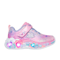 Skechers Kids Kids PINK / 6UK Skechers Girls Infant Pink Eternal Heart Lights Runner - 302696N