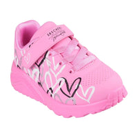 Skechers Kids Kids PINK / 6UK Skechers Girls Infant Pink Uno Lite Love Levitate Runner - 314078N