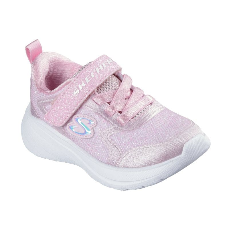 Skechers Kids Kids PINK / 6UK Skechers Girls Infants Pink Velcro Strap Wave 92 Runner - 303557N