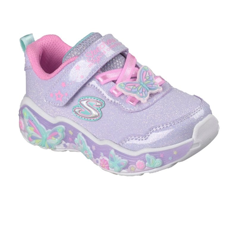 Skechers Kids Kids PURPLE / 6UK Skechers Girls Infants Purple S-Lights Lil Butterfly Bliss Runner - 303066N