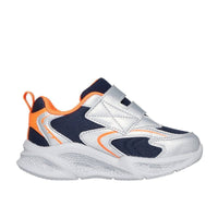 Skechers Kids Kids Skechers Boys Infant Silver S-Lights Meteor Lights Glow Spike Runner - 401498N