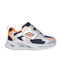 Skechers Kids Kids Skechers Boys Infant Silver S-Lights Meteor Lights Glow Spike Runner - 401498N
