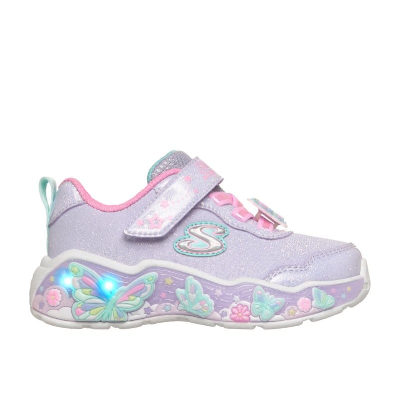 Skechers Kids Kids Skechers Girls Infants Purple S-Lights Lil Butterfly Bliss Runner - 303066N