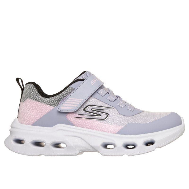 Skechers Kids Kids Skechers Girls Junior Grey Lace Up Glide Step Drift Runner - 303682L