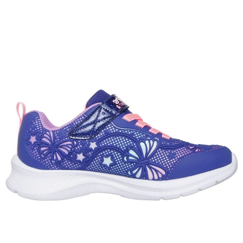 Skechers Kids Kids Skechers Girls Junior Navy Jumpsters 2.0 Butterfly Flush Runner - 303380L