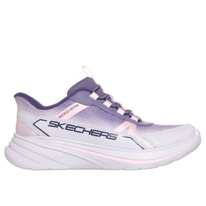 Skechers Kids Kids Skechers Girls Junior Purple Slip-ins Wave 92 Sparkle Sprint Runner - 304053L