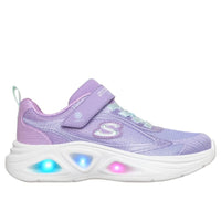 Skechers Kids Kids Skechers Girls Junior Purple Sola Glow 2.0 Dazzle Steps Runner - 303729L