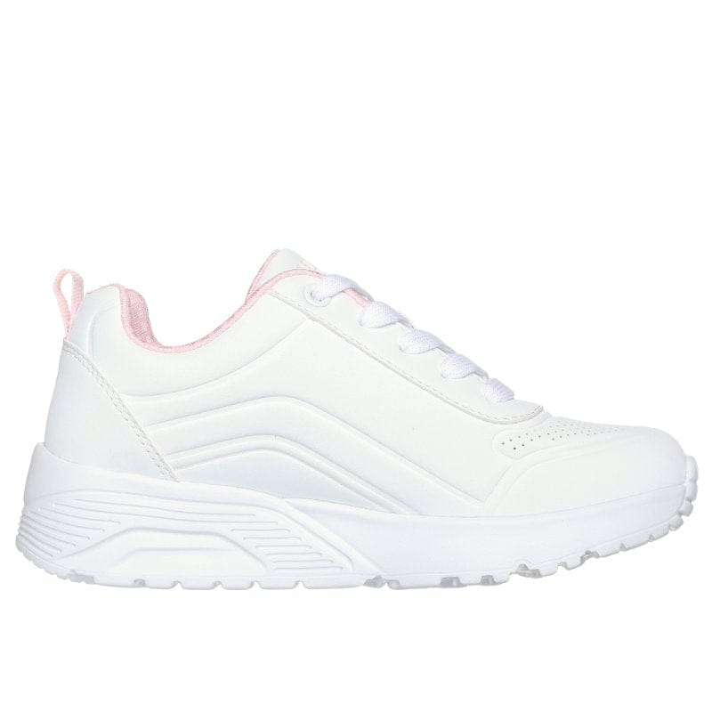 Skechers Kids Kids Skechers Girls Junior White UNO Lite Easy Zip Runner - 310387L