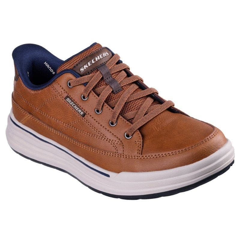 Skechers Kids Kids TAN / 8UK Skechers Boys Tan Slip-ins Relaxed Fit Sterling Hansel Runner - 211234