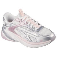 Skechers Kids Kids WHITE / 2UK Skechers Girls Junior White Lace Up S2K Runner - 303697L