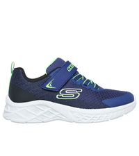 Skechers Kids Skechers Boys Blue Slip On Print Trainer Microspec II - Zovrix 403924L