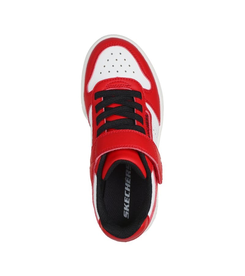 Skechers Kids Skechers Boys Strap Red Court Trainer Quick Street - 405638L