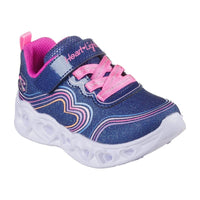 Skechers Kids Skechers Girls Infant Navy Heart-Lights Retro Runner - 302689N